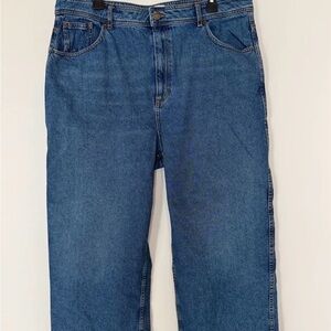 Sezane Deep Blue Le Crop Jeans